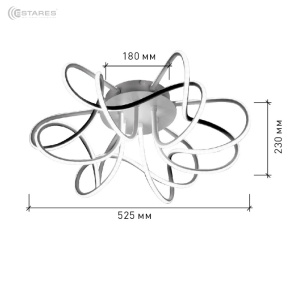 2020_Cветодиодный светильник неуправляемый LIANA MUSE 80W R-600-WHITE/OPAL-220-IP20/4000К