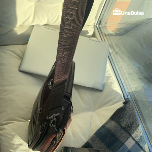 Сумка мужская из натуральной кожи UB-B219-195x235х90-brown/brown-молния/молния