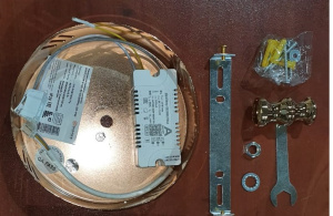 Основание к потолку + крепеж BONITA 92W R-500x200-GOLD/OPAL