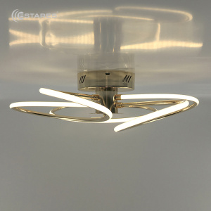 Светодиодный светильник неуправляемый BUENA 65W R-500x200-NW-GOLD/OPAL-220-IP20/4000K