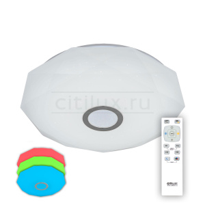Люстра потолочная светодиодная с пультом Citilux Старлайт CL71360RGB