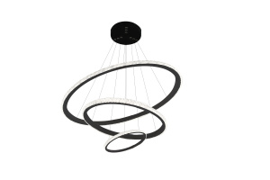Управляемая светодиодная люстра AKRILIKA slim 70W 3R-APP-600x1100-BLACK/CLEAR-220-IP20