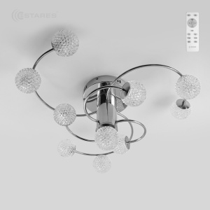 Управляемый светодиодный светильник LaLUNA 100W R-730x285-CHROME/CLEAR-220-IP20
