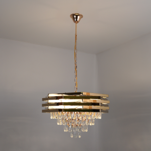 Люстра ROSE 8хЕ14-500х910-GOLD/CRYSTAL-220-IP20