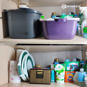 Таз складной силиконовый ES-BS-portable-10l-42x37x17/4-white/seagreen