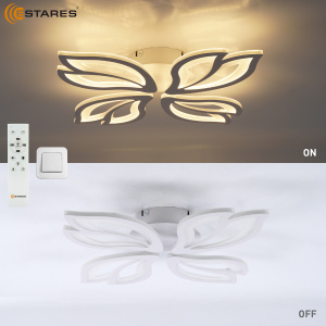 Управляемая светодиодная люстра ASTRA 80W 4F-APP-528x80-WHITE/WHITE-220-IP20