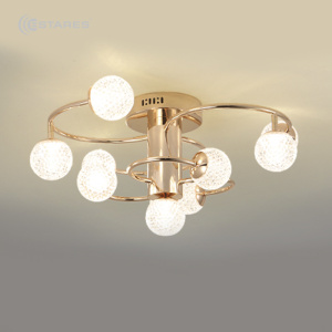 Управляемый светодиодный светильник LL GOLD 100W R-730x285-GOLD/CLEAR-220-IP20, мод.LaLUNA