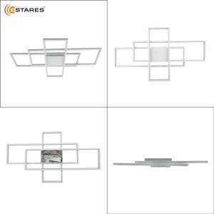 Управляемая светодиодная люстра SVEN 120W 3S-APP-900x500x80-WHITE/WHITE-220-IP20