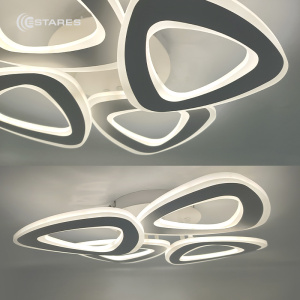 Управляемая светодиодная люстра ROOM 80W 4TR-APP-530x530x90-WHITE/WHITE-220-IP20