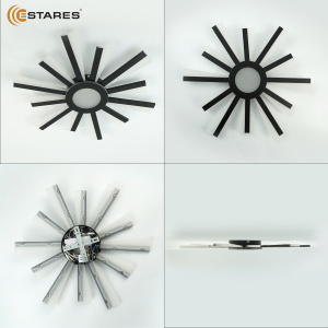 Управляемая светодиодная люстра  TERESA 70W R-APP-550x50-BLACK/WHITE-220-IP20