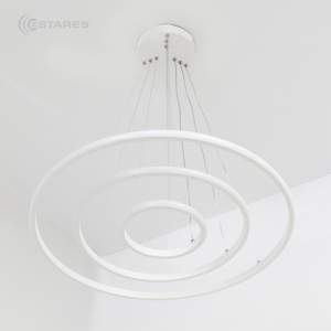 Управляемая светодиодная люстра LATTE 70W 3R-APP-600x1100-WHITE/WHITE-220-IP20