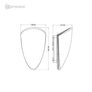 Управляемый светодиодный светильник, бра SIYANIE SENSOR 10W V-232-ON/OFF-CRYSTAL-220-IP44