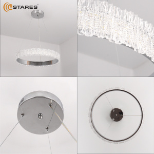  Управляемая светодиодная люстра VENERA 65W R-RC-485x1500-CHROME/CLEAR-220-IP20
