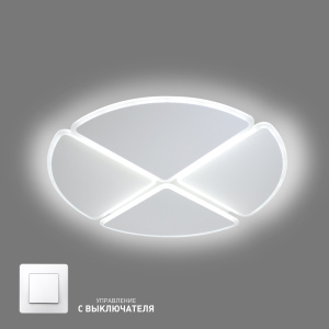 Управляемая LED люстра HP-LM 60W 4R-ON/OFF- 470x62-WHITE/WHITE-220-IP20