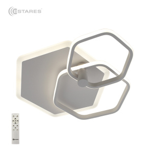 Управляемая светодиодная люстра ESTA trio 80W 3H-RC-565x420x135-WHITE/WHITE-220-IP20