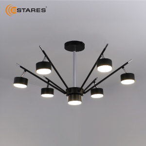 Люстра ATENA 7хGX53 R-750x350-BLACK/CHROME-220-IP20