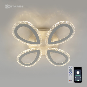 УПРАВЛЯЕМАЯ СВЕТОДИОДНАЯ ЛЮСТРА AGATA ICE RGB 54W+15W 4R-APP-501X86-WHITE/CLEAR-220-IP20
