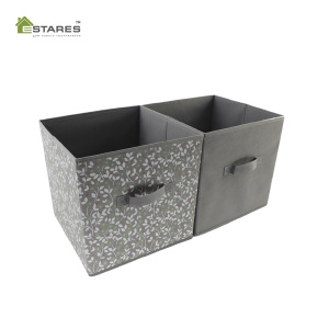 COMMOD CUBE 2шт-31х31х31-GRAY коробка-куб для хранения (2 шт.с ручками)