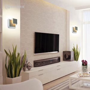 Светодиодный светильник, бра  Geometria square 12W S-185-WHITE-220-IP44
