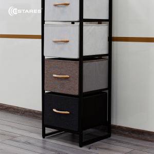 COMMOD 4F-4D-MIXBROWN-31x29x99 комод-пенал