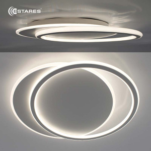 Управляемая светодиодная люстра STANDART 80W 2R-ON/OFF- 485x410x50-WHITE/WHITE-220-IP20