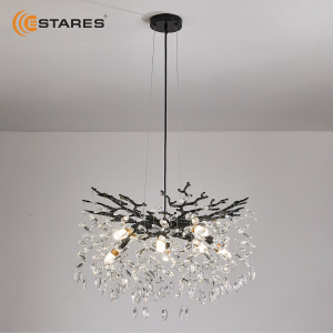 Люстра ROXANA 55 E14х8 R-600x1200-BLACK/CRYSTAL-220-IP20