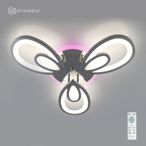 Управляемый светодиодный светильник ELLIPS RGB 60W R-580/80-RC-CHROME/WHITE-220-IP20