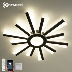 Управляемая светодиодная люстра  TERESA 70W R-APP-550x50-BLACK/WHITE-220-IP20