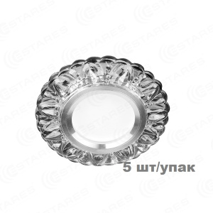 (блистер 5) Светодиодный точечный светильник ES-908/MR16-98-3W/CW-CLEAR/CLEAR-220-IP20 /2019