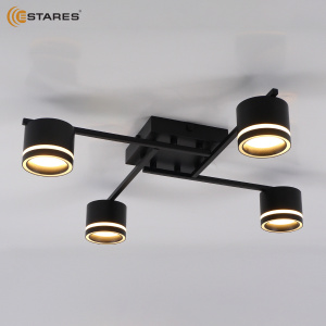 Люстра GELA 4xGX53 S-600x600x120-BLACK/WHITE-IP20