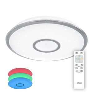 Люстра потолочная светодиодная с пультом Citilux Старлайт CL70340RGB Хром
