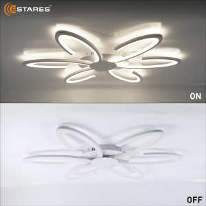 Управляемая светодиодная люстра LORENA 100W 6R-RC-710x55-WHITE/WHITE-220-IP20