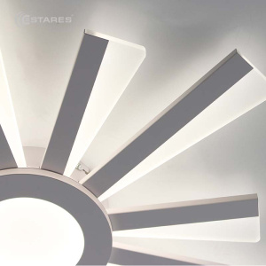 Управляемая светодиодная люстра  TERESA 70W R-APP-550x50-WHITE/WHITE-220-IP20