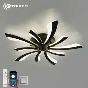 Управляемый светодиодный светильник ALESSIA 100W 5F-APP-750х76-BLACK/WHITE-220-IP20