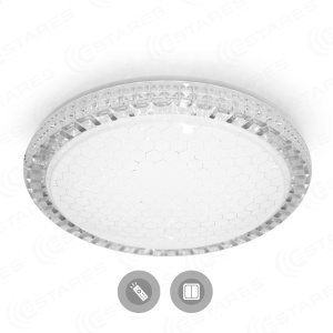 Управляемый светодиодный светильник  AKRILIKA  SOTA 40W R-405-CLEAR/SHINY-220-IP44