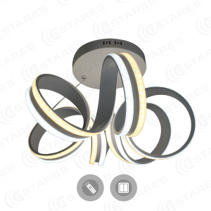 Управляемый светодиодный светильник подвесной VOLNA DOUBLE 90W 6R-500/1200-WHITE/OPAL-220-IP20