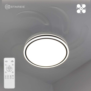 Управляемая светодиодная люстра c вентилятором FAN FOLD 90W+36W R-RC-500x403-WHITE/WHITE-220-IP20