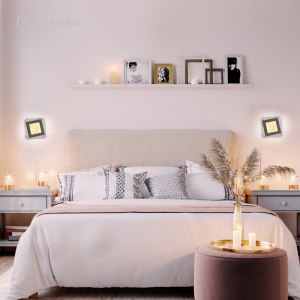 Управляемый светодиодный светильник, бра GEOMETRIA ICE 20W S-220-DOUBLE-ON/OFF-WHITE/CLEAR-220-IP40