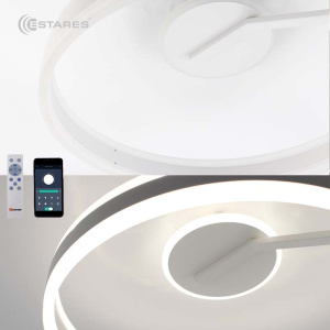 Управляемая светодиодная люстра STELLA C 90W 2R-APP-500*185-WHITE/WHITE-220-IP20