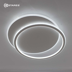 Управляемая светодиодная люстра STANDART 80W 2R-ON/OFF- 485x410x50-WHITE/WHITE-220-IP20