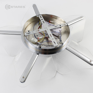 Управляемая светодиодная люстра LORELEA 60W R-RC-600x107-CHROME/CLEAR-220-IP20