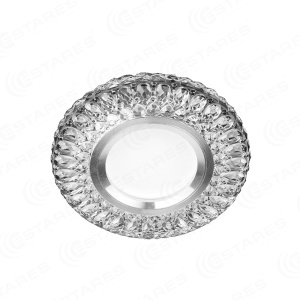 (1 штука) Светодиодный точечный светильник ES-906/GX53-125-4W/CW-CLEAR/CLEAR-220-IP20 /2019