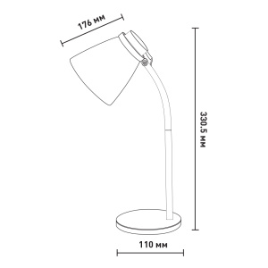 Настольный светильник AQUAREL 5W white (c LED лампой)