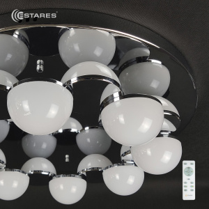 Управляемый светодиодный светильник MOLECULA 120W R-550-CHROME/WHITE-220-IP40