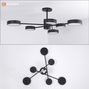 Управляемая светодиодная люстра MATEO 75W 6R-ON/OFF-915x250-BLACK/WHITE-220-IP20