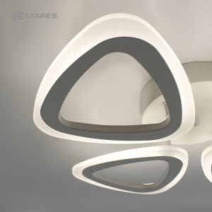 Управляемая светодиодная люстра ROOM 60W 4TR-APP-435x435x70-WHITE/WHITE-220-IP20