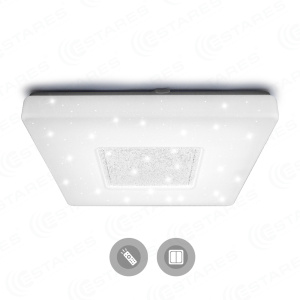 Управляемый светодиодный светильник QUADRON SIYANIE 60W S-550-SHINY/CRYSTAL-220V-IP44