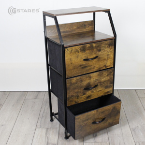 COMMOD WOOD-I 3F-3D-BROWN-440X290X860 комод макси