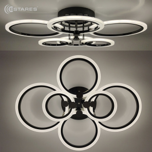 Управляемый светодиодный светильник EUROPA 132W 6R-800х600х125-WHITE/BLACKCHROME-220-IP20