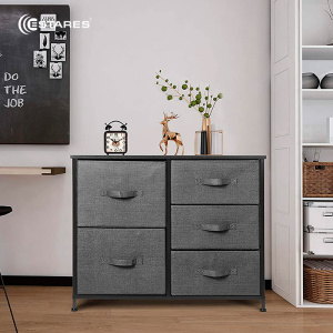 COMMOD novel 3F-5D-GRAY-85х30x70 комод-микс